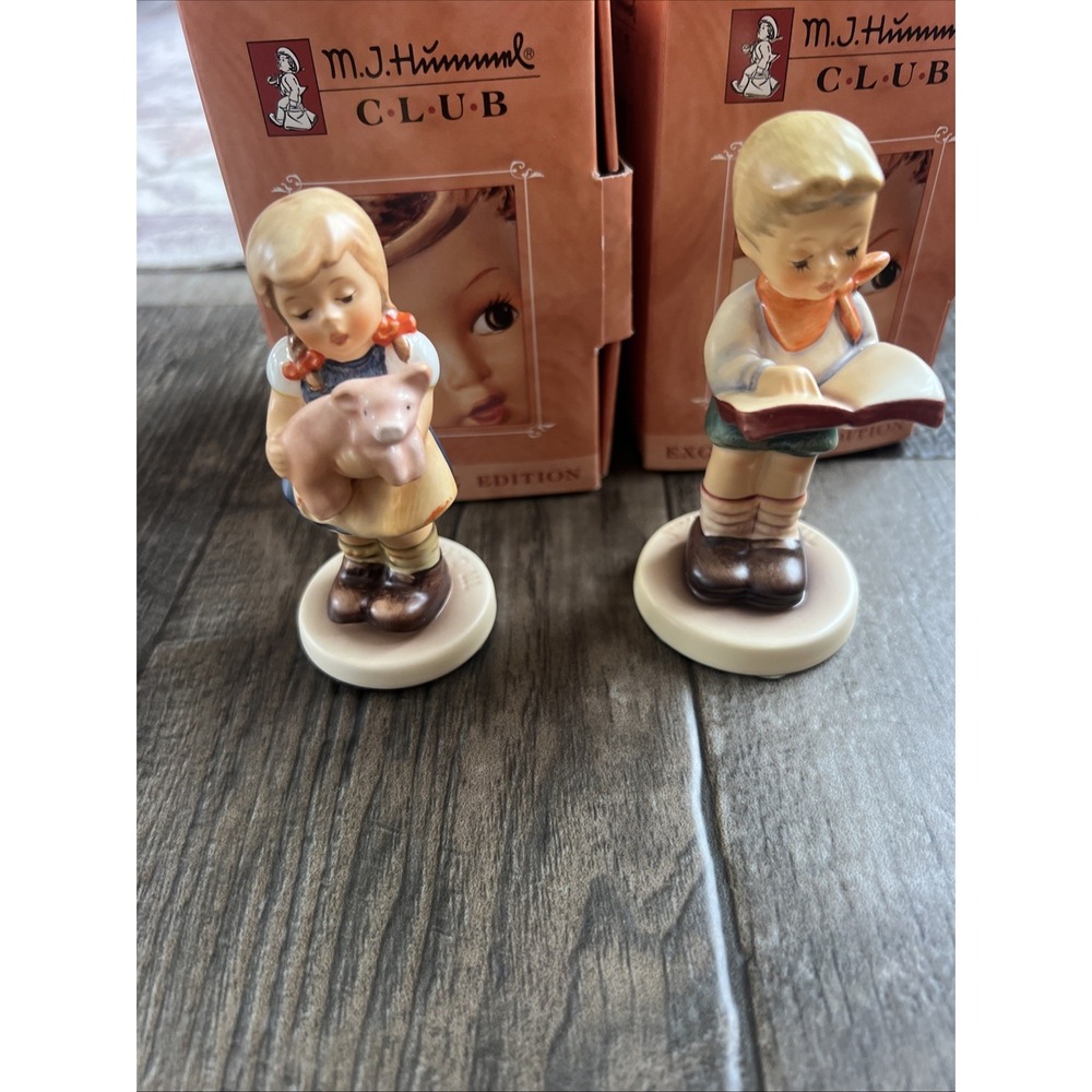 Goebel Hummel Lot Of 2 #1528 Honor Student‎ #1382 Pigtails